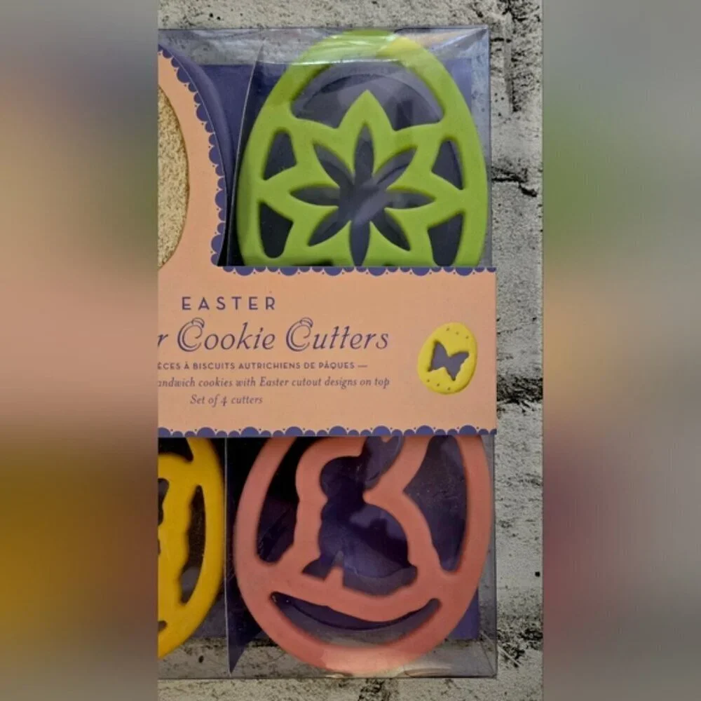 2005 William Sonoma Easter Linzer Cookie Cutters Set of Four